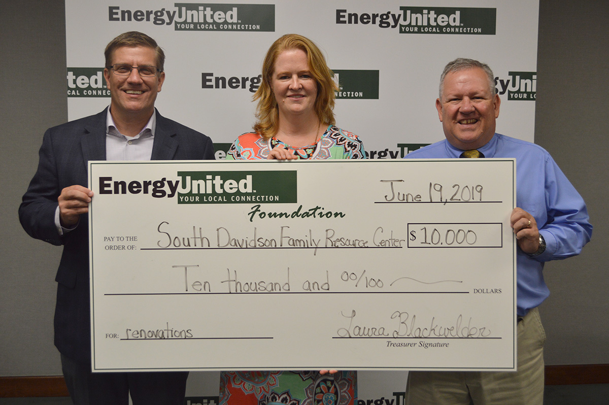 EnergyUnited Foundation Donates to South Davidson Family Resource Center