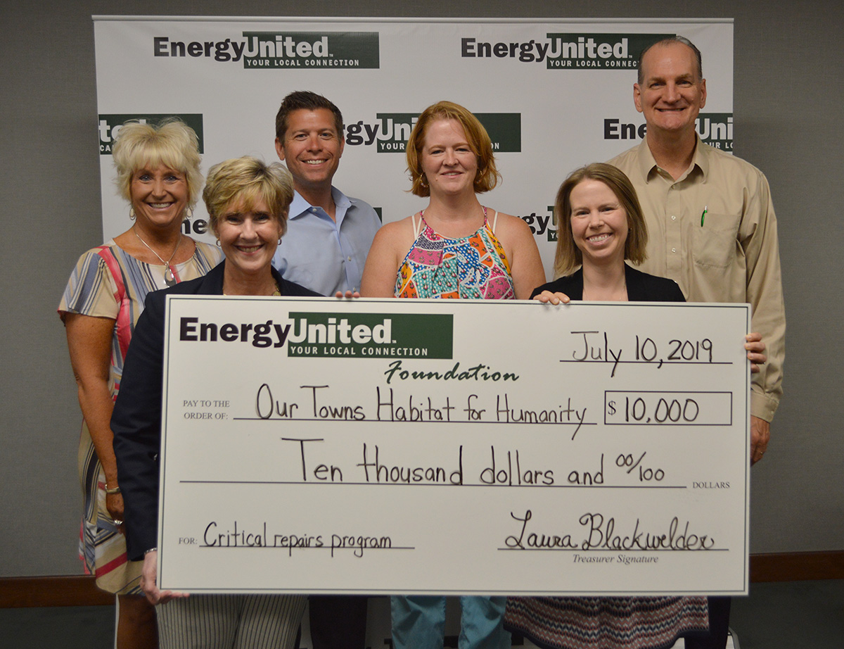 EU Foundation Check to Habitat for Humanity