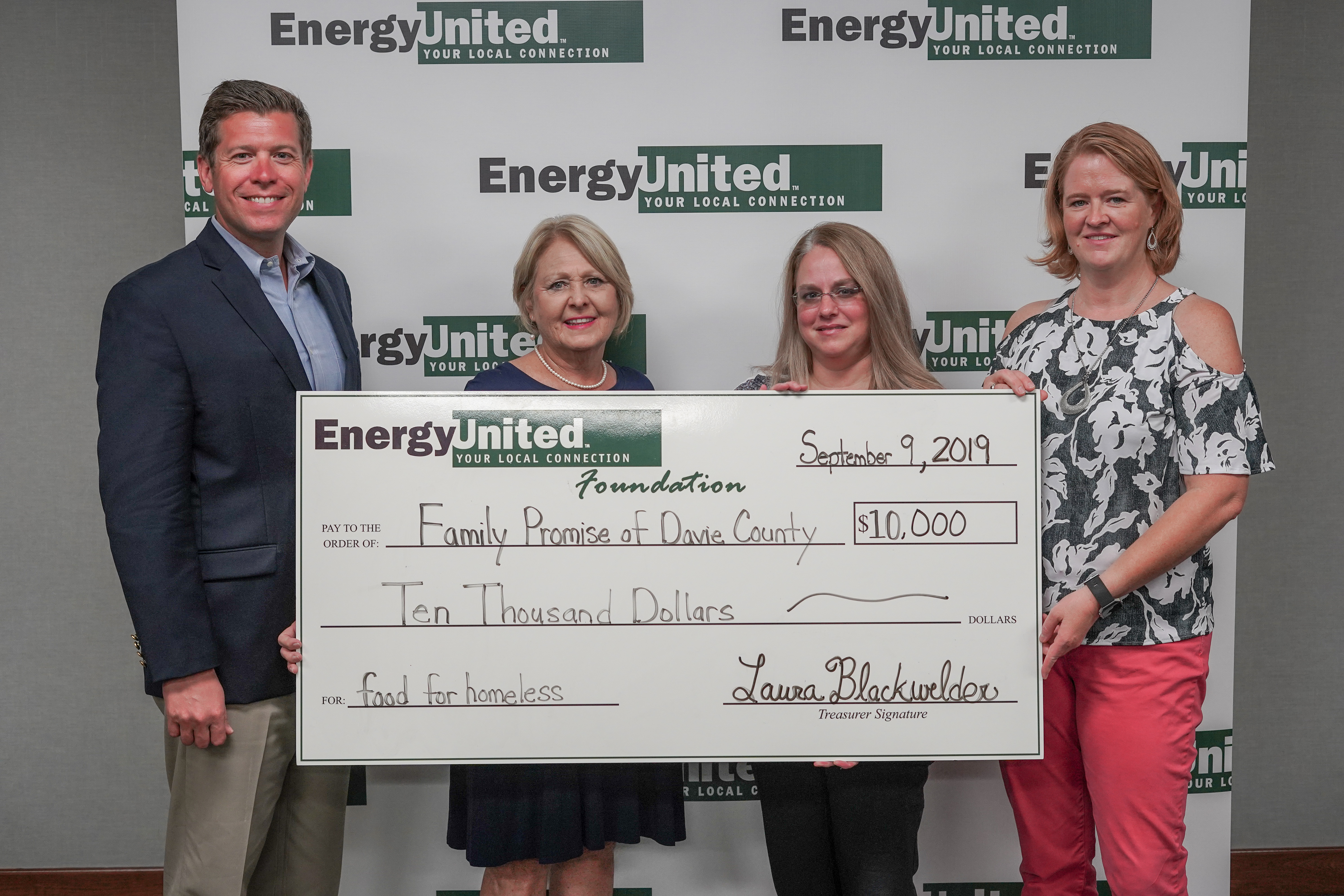 EnergyUnited Donates to Family Promise of Davie County