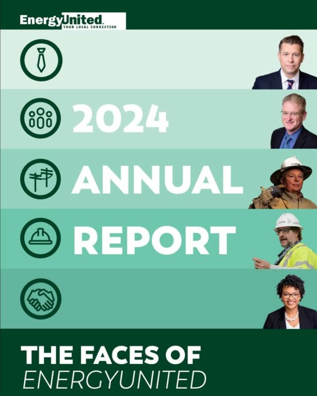 𝟮𝟬𝟮𝟰 𝗔𝗻𝗻𝘂𝗮𝗹 𝗥𝗲𝗽𝗼𝗿𝘁 🤝  

From innovation to community impact, our 2024 Annual Report celebrates The Faces of EnergyUnited, the people who power our cooperative every day.

Read more here:  www.energyunited.com/annual-report