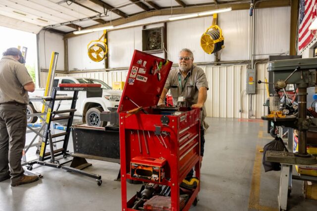 Meet the mechanics behind the power... 🔧 

Our fleet stays ready to help us deliver safe, reliable power to our members. From tune-ups to top notch maintenance, these pros keep EnergyUnited moving.