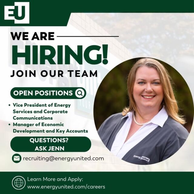 𝗝𝗼𝗯 𝗔𝗹𝗲𝗿𝘁 🚨 

We’re hiring for two leadership roles focused on member support, community engagement and economic growth:

 🔹VP of Energy Services & Corporate Communications
🔹 Manager of Economic Development & Key Accounts

Join us in making a difference for our members and communities.

💼 Learn more and apply:  https://zurl.co/8ssim