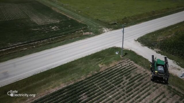 Overhead power lines and tall farm equipment are a dangerous mix. 

This video from https://zurl.co/6lVwa breaks down what to watch for in the field and along the road: line height, using a spotter and what to do if equipment contacts a line or pole.